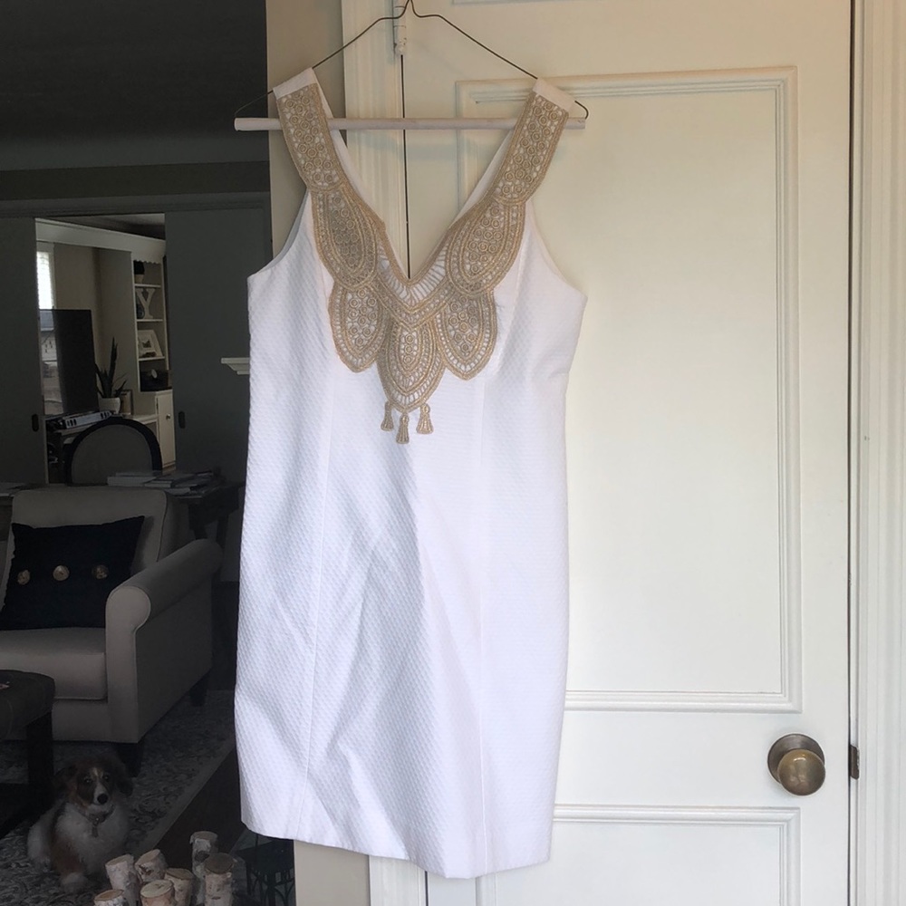 Never worn Lily Pulitzer white shift dress